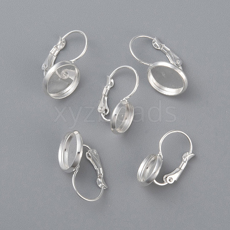 304 Stainless Steel Leverback Earring Settings LS-STAS-F191-03S-12mm-1