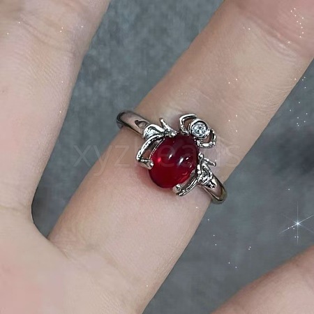 Zinc Alloy with Rhinestone Cuff Rings FS-WGBA462-07-1