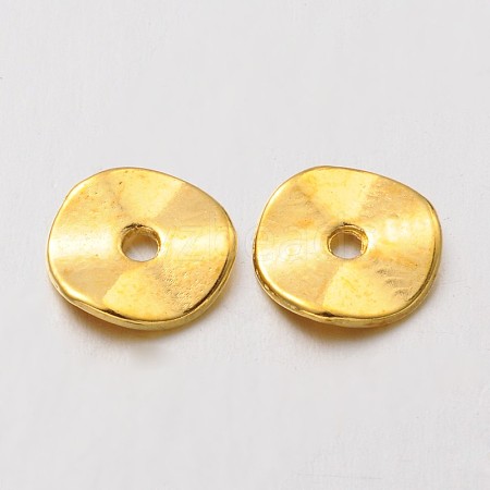 Tibetan Style Alloy Wavy Spacer Beads X-K0NWF012-1