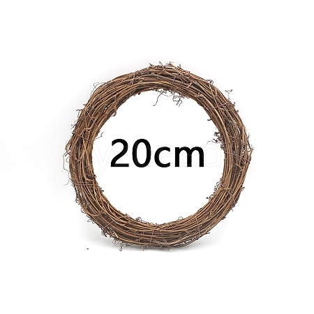 Circle Shape Rattan Vine Branch Wreath Hoop PW-WG61826-03-1