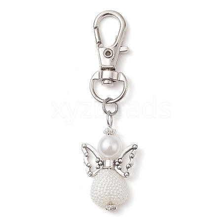 Angel ABS Plastic Pendant Decorations HJEW-JM02059-1