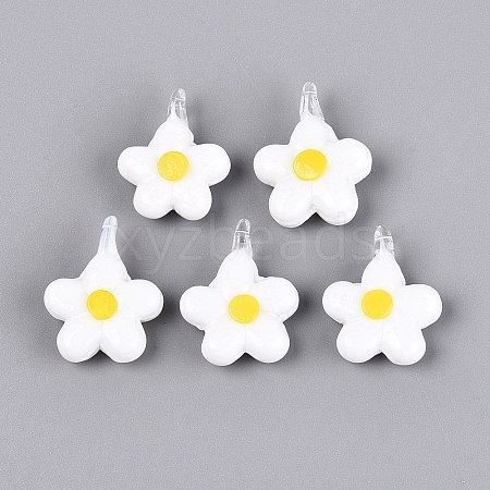 Handmade Lampwork Pendants LAMP-Q039-21A-1