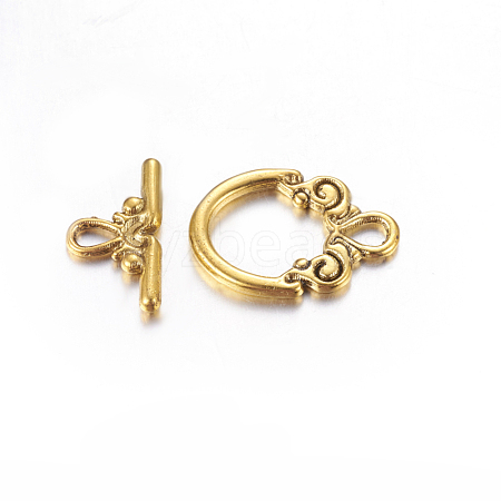 Tibetan Style Toggle Clasps GLF1009Y-NF-1