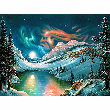 DIY Sky Scenery Diamond Painting Kits DIAM-PW0001-250C-1