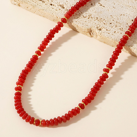 Bohemian Style Glass Beaded Necklace for Women WH1694-1