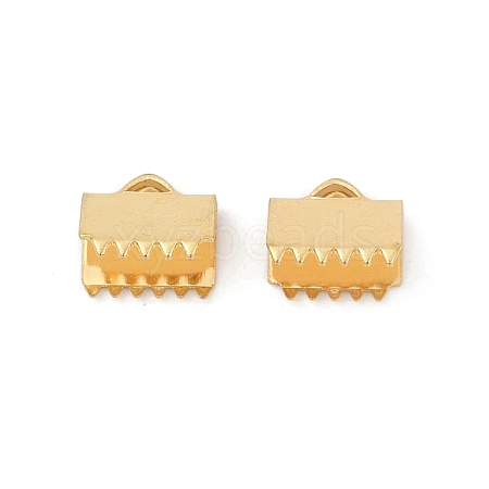 304 Stainless Steel Ribbon Crimp Ends STAS-E471-05I-G-1