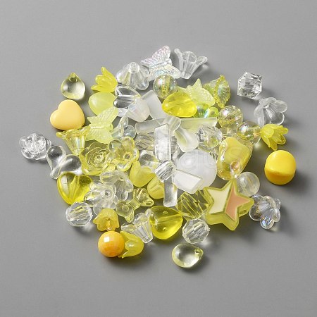 Vintage Baroque Acrylic Beads Set MACR-WH0007-77A-1