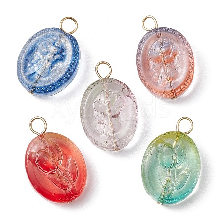 Transparent Glass Pendant X-PALLOY-JF02256-1