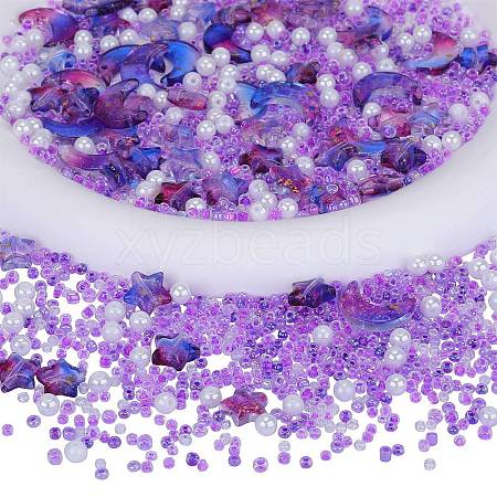 2 Bag Glass & Seed Beads GLAA-SZC0001-94C-1