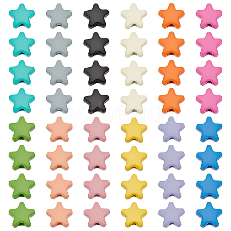48Pcs 12 Colors Alloy Beads FIND-PH0020-03-1