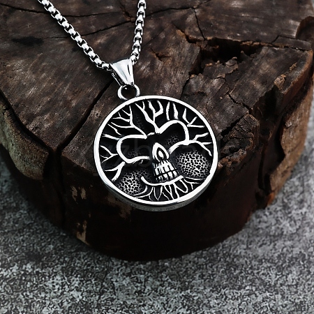 Stainless Steel Pendant Necklaces PW-WG33A63-02-1