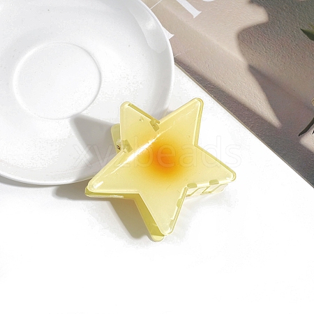 Star Plastic Claw Hair Clips PW-WG355F4-06-1