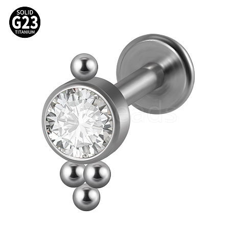 G23 Titanium Threadless Labrets WG33C7B-41-1