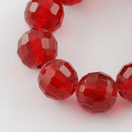 Transparent Glass Bead Strands GLAA-R095-10mm-22-1