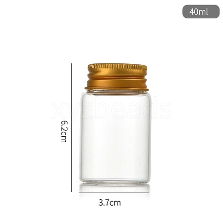 Clear Glass Bottles Bead Containers CON-WH0085-76C-02-1