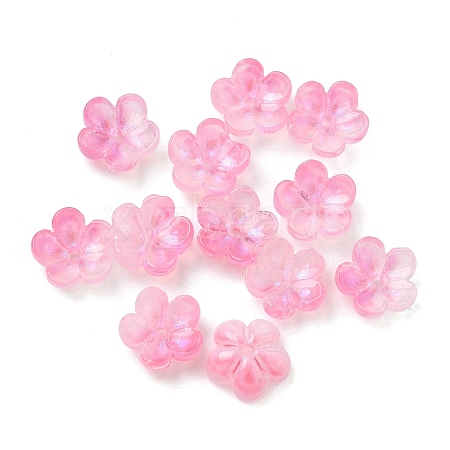 Dyed & Heated Glass Bead Caps GLAA-C042-01I-1