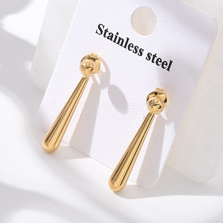 304 Stainless Steel Stud Earrings EJEW-Z084-08G-1