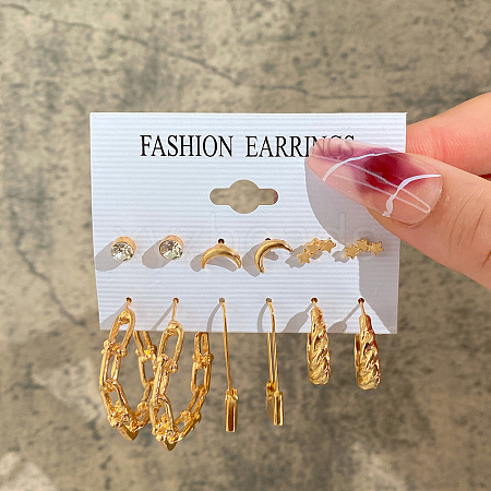 Alloy Earring Sets WG01624-08-1