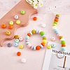 20Pcs 10 Colors Rondelle Silicone Beads JX323A-01-6