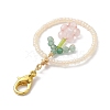 Ring Handmade Glass Seed Beads Pendant Decorations HJEW-MZ00067-01-4