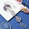 Tree of Life Natural Amethyst Pendant Decorations HJEW-JM01855-02-2