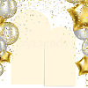 2Pcs 2 Styles Polyester Wedding Arch Cover Cloth FEPA-CN0001-02B-7