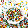 Opaque Colours Glass Seed Beads SEED-N007-P4x8mm-B03-2