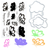 CRASPIRE 1Pc Butterfly Clear Silicone Stamps DIY-CP0009-56-1