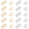 Unicraftale 24Pcs 2 Colors 304 Stainless Steel Box Clasps STAS-UN0056-34-1