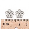 Flower Alloy Rhinestone Slide Charms LS-RSB358-3P-2