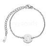 Tarnish Resistant 201 Stainless Steel Link Bracelets STAS-T040-JN007-J-1