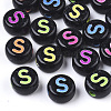 Opaque Black Acrylic Beads MACR-N008-17S-1