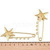 Starfish & Vortex 304 Stainless Steel Safety Pins Brooch Findings SA-CBA098D-16A-G04-3