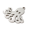 Non-Tarnish 5Pcs 201 Stainless Steel Pendants STAS-B064-04P-2