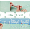 Coat Hanger Removable Acrylic Earring Displays EDIS-WH0041-02A-01-4