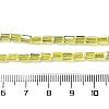 Electroplate Transparent Glass Beads Strands Pearl Luster Plated EGLA-H106-01A-PL05-4