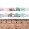 Electroplate Imitation Jade & Opaque & Transparent Glass Beads Strands X-EGLA-Q135-8x11MM-01C-5