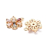 Brass Cubic Zirconia Charms X-KK-Q761-32G-NF-5