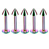 304 Stainless Steel Cone Threadless Labrets for Women Men WG9B6EB-32-1