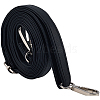 1Pc Black PU Imitation Leather Adjustable Bag Straps AJEW-CL0002-19P-1