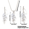 Fashionable European and American Style Brass Rhinestones Earrings & Necklaces for Women LQ2499-1-1