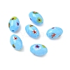 Handmade Millefiori Glass Beads LAMP-U004-02D-1