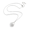 304 Stainless Steel Pendant Necklaces NJEW-P306-03P-2