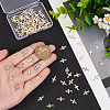 100Pcs 2 Colors 304 Stainless Steel Tiny Cross Charms FIND-UN0004-01-3
