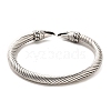304 Stainless Steel Cuff Bangles BJEW-E094-20AS-3