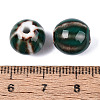 Vintage Porcelain Corrugated Beads PORC-N013-11D-3