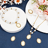6Pcs 304 Stainless Steel Pendant Cabochon Settings STAS-BBC0004-68G-4