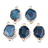 Natural Agate Links Connectors G-T131-109A-1