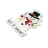 Christmas Theme Opaque Acrylic Pendants SACR-Z004-04D-2