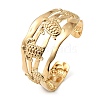 Ocean Theme 304 Stainless Steel Cuff Bangles for Women BJEW-Z171-01G-03-3